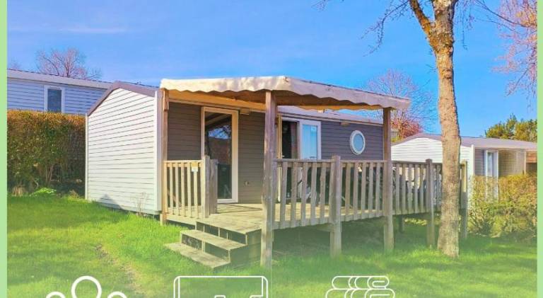 Houlgate-153- Mobilhome cosy 4 personnes Camping 5 etoiles in Cabourg