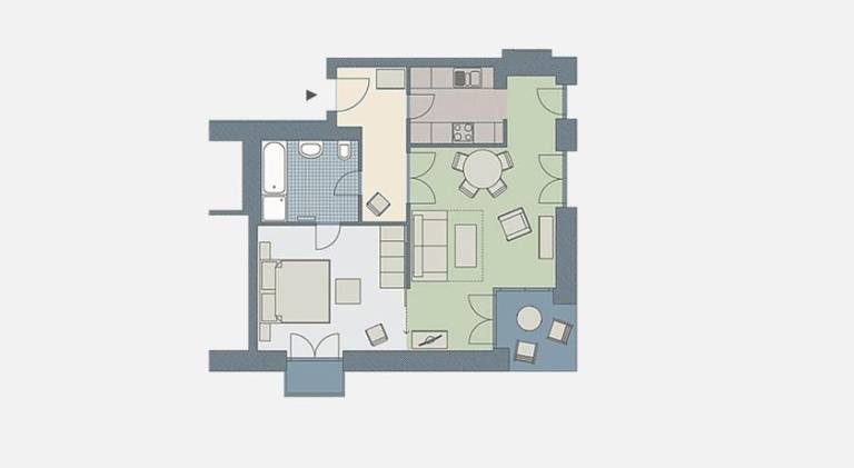 Rental apartment with 1 room for 4 persons — photo 4