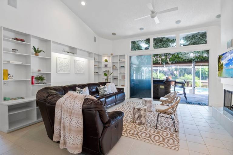 Luxury Heated Pool Home on Saltwater Canal w Tiki in Palm Coast, FL