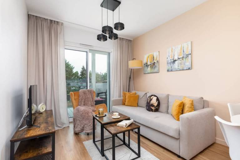 Children-friendly wonderful rental apartment with yard | Next to the beach | Pet-friendly in Ustronie Morskie