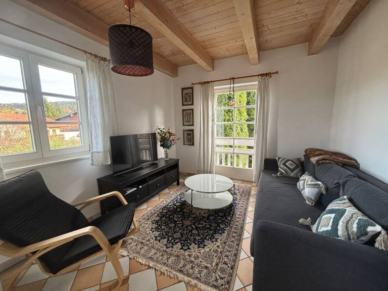 Ferienwohnung mit Hund in Hörgering, Vorauf für max. 4 Personen Ferienwohnung mit Hund in Hörgering, Vorauf für max. 4 Personen