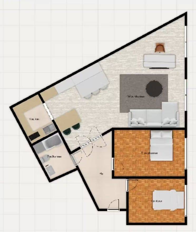 100 M² Appartement ∙ 2 Slaapkamers ∙ 3 Gasten - Mechelen