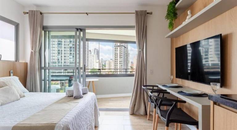 Pleasant rental apartment with pool | Pet-friendly in Olímpia