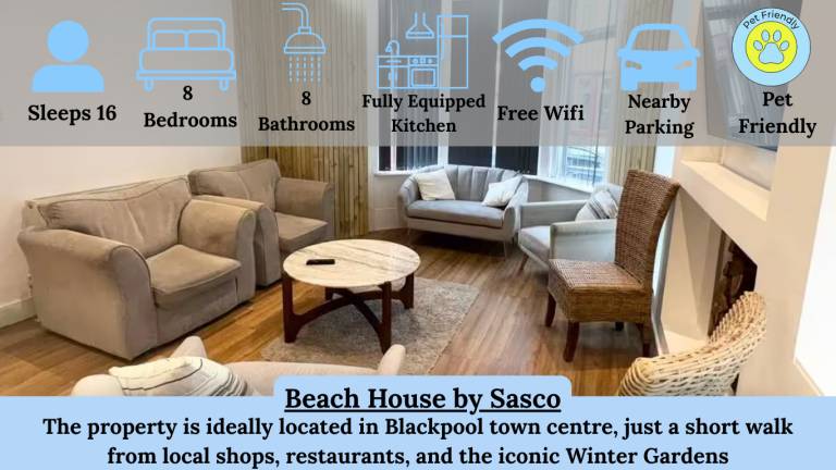 House | Beach nearby | Pets are welcome in Blackpool