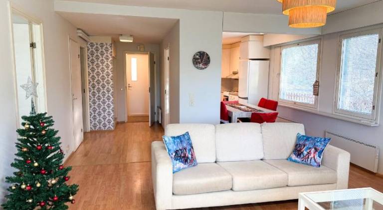 Rental apartment with 2 rooms for 6 persons in Rovaniemi