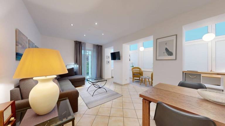 Voll ausgestattetes wunderschönes Apartment mit Terrasse | Gartenblick | Nah am Strand