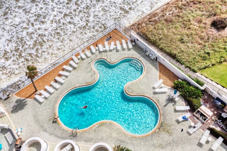 Paradise on the beach with pool