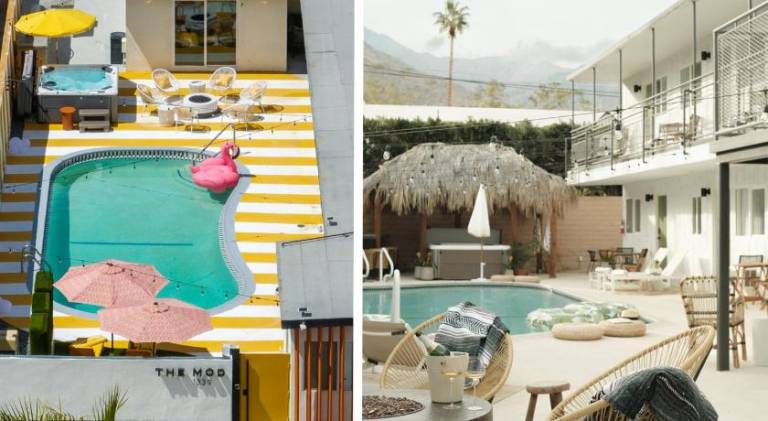 Villa with hot tub, private pool & barbecue in Palm Springs, CA
