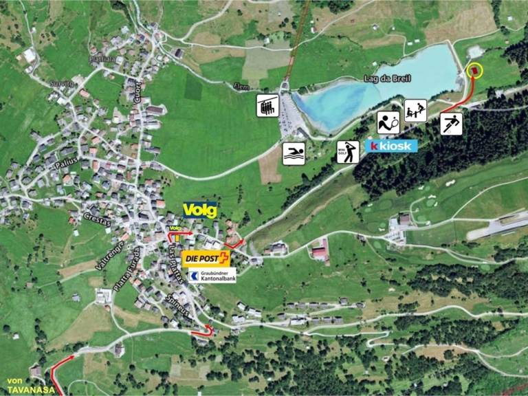 Ferienwohnung in Breil-Brigels, Graubünden, Schweiz