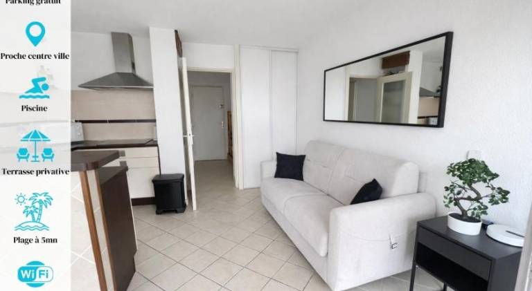 Beautiful apartment with private pool | Close to the beach | Pets are welcome in La Grande-Motte