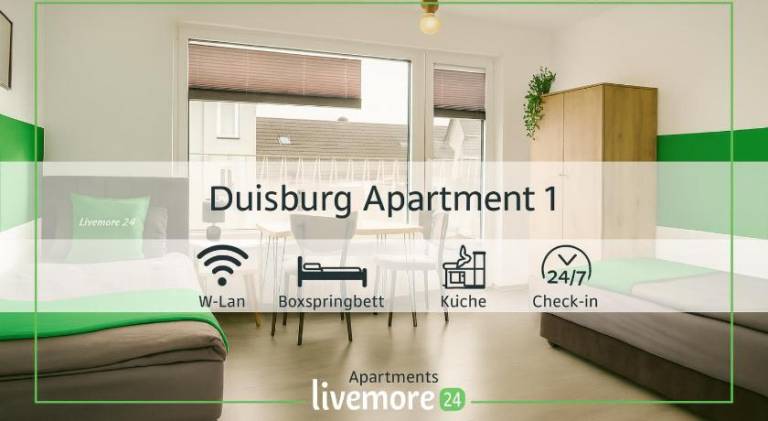 Holiday apartment with 2 rooms for 4 persons in Duisburg