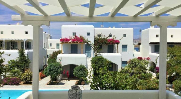Mykonian Style Pool House 1 w Night Security Guard in Mykonos