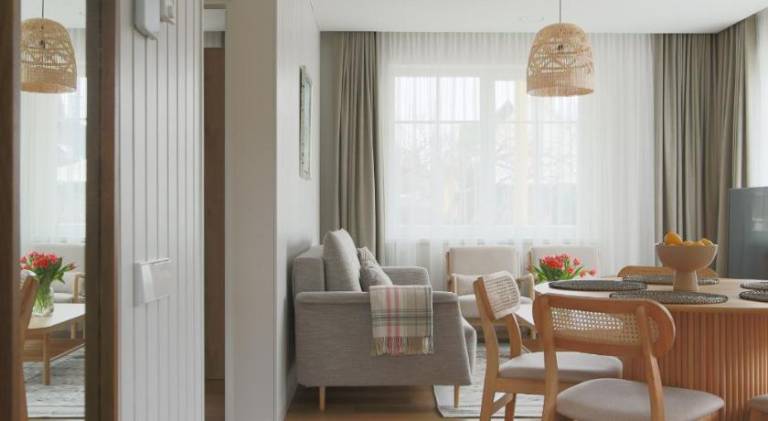 Lovely holiday apartment with garden, terrace & grill | Dogs allowed in Druskininkai