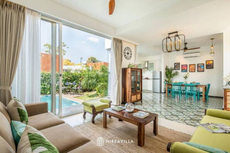 Villa Sol in Anjuna with 2 bedrooms and 2 bathrooms