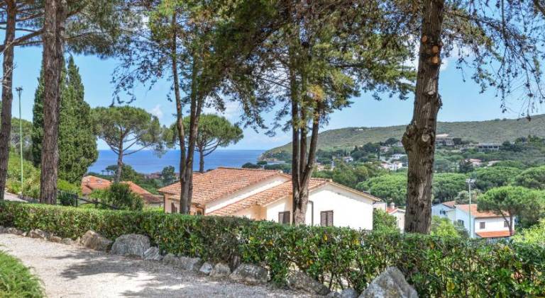 Serviced apartment with BBQ, yard & patio in Marciana
