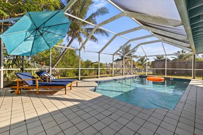 Heated Pool Games Waterfront Home near Town in Port Charlotte, FL