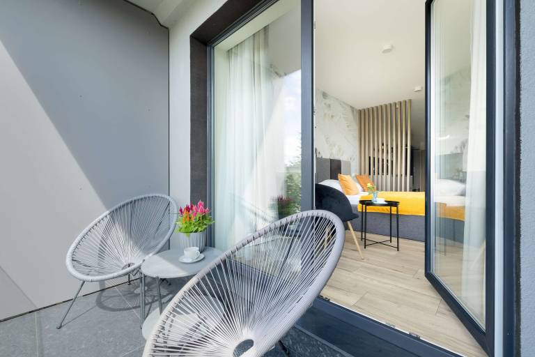 Pearl Marina Ko obrzeg Elegant Studio Parking Pool Balcony — photo 5