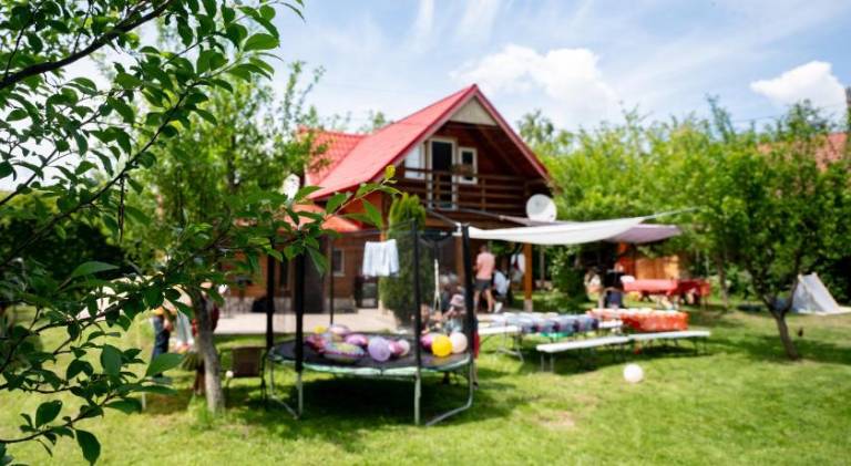Lodge with yard & terrace in Sibiu