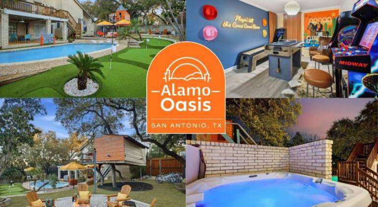 Backyard Paradise - Pool - Playhouse - Hot Tub in San Antonio, TX