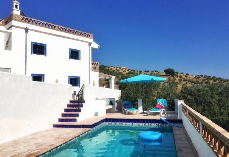 Pet-Friendly Villa 'Algarrobo Azul' with Sea View, Pool, Garden, A/C & Wi-Fi in Granada