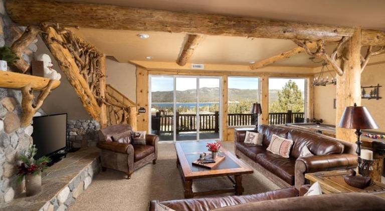 Big Bear Village View Haus is a large pet and kid friendly chalet with hot tub located a short walk — photo 2