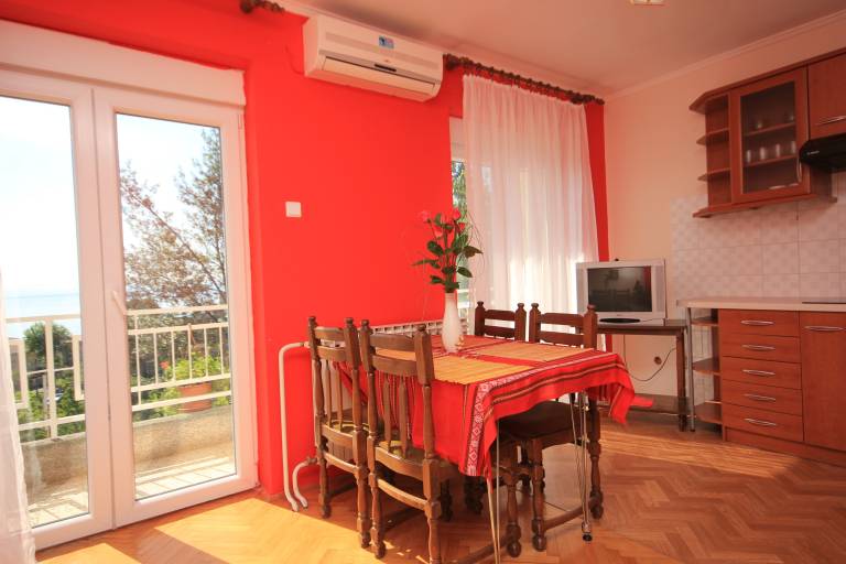 Three bedroom apartment with terrace and sea view Lovran (Opatija) (A-7713-a) — photo 4