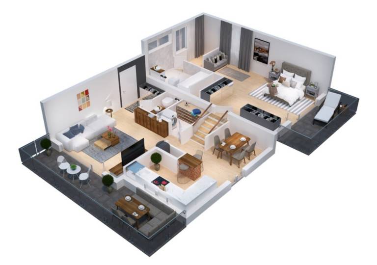 Apartment with yard | Lake view — photo 2