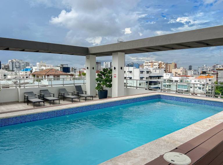 Goistay Elegant Caribbean Retreat 1BR Gym Pool Naco