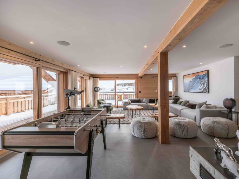 Modern chalet in Combloux with pool and wellness area — photo 3