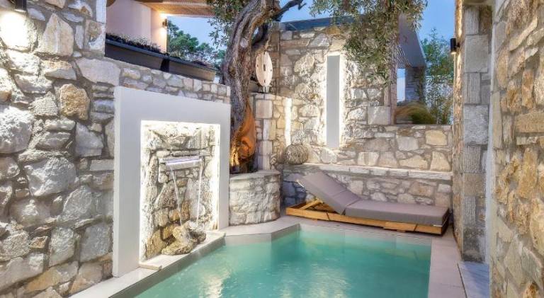 Vacation home with patio, barbecue & garden in Thasos