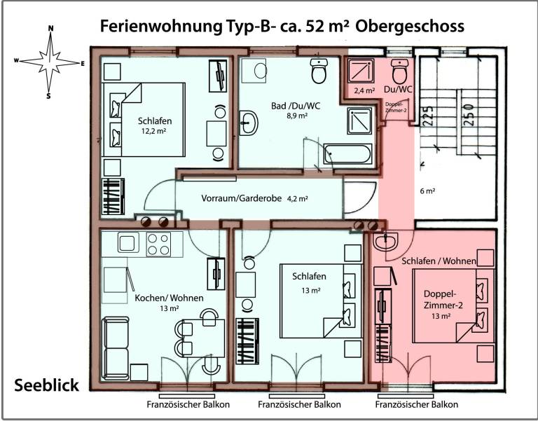 Ferienwohnung in Millstatt, Millstätter See f&uuml;r max. 4 Personen
