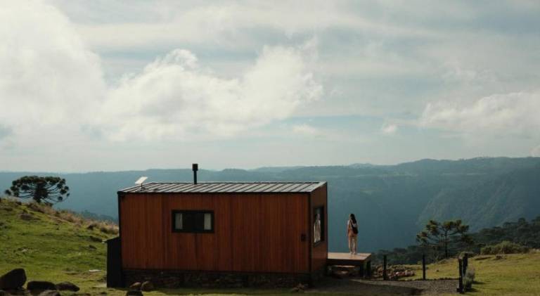 Lodge with terrace & yard | Dogs allowed in Urubici