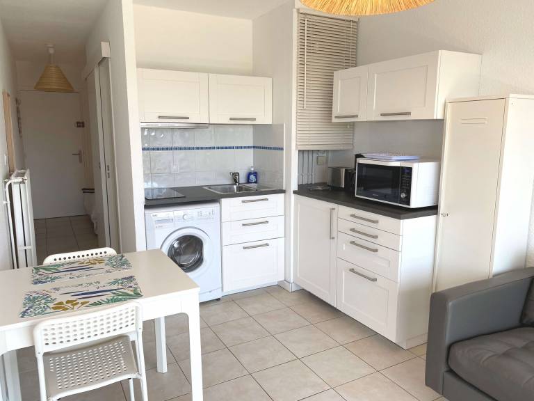 T1 with balcony, air con, wifi, pets OK in Balaruc-les-Bains — photo 4