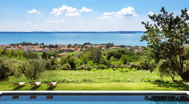 Farm with pool, terrace & yard in Affi