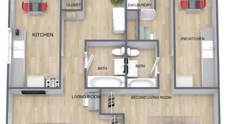 House with 2 rooms for 4 persons in Memphis, TN