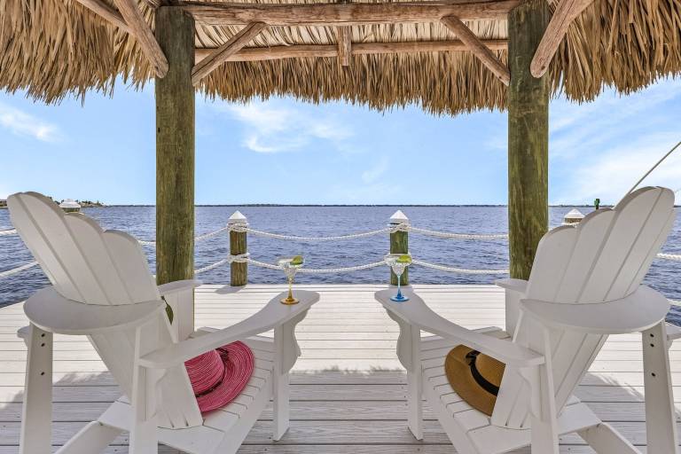 Vacation home with private pool & BBQ | River view in Cape Coral, FL