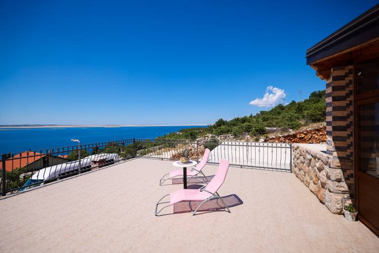 Three bedroom apartment with terrace and sea view Kozjača, Paklenica (A-25456-a) in Starigrad