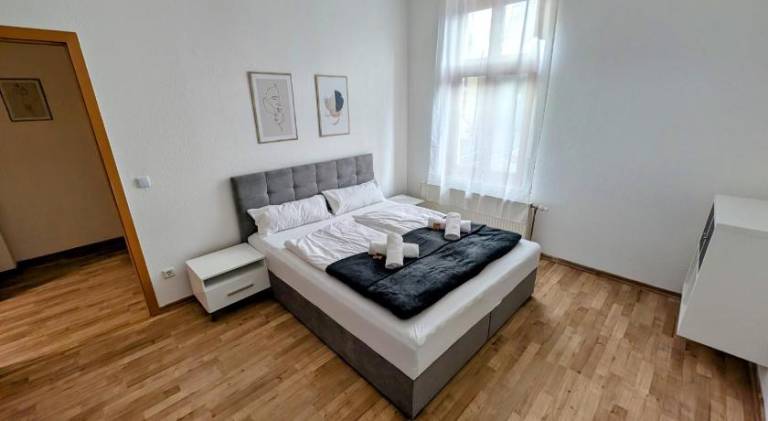 LeHaStays - Apartment Buckau 15 I 2 Zimmer I voll ausgestattete Kuche I Balkon I Smart TV in Magdeburg