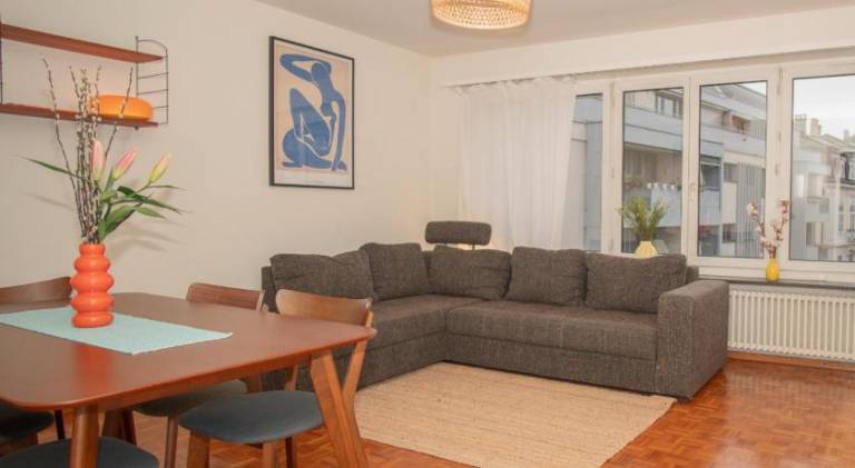 Central 2-bed flat in city center with BaselCard in Muttenz