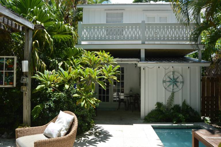 Child-friendly nice vacation home with garden, patio & private pool | Next to Duval Street | Garden view | Pets allowed in Key West, FL