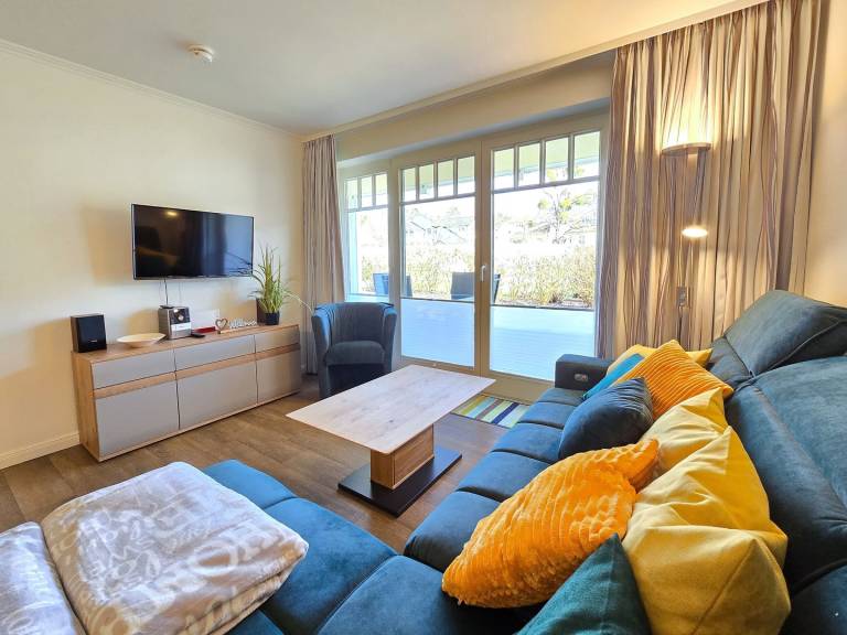 Komfortplus Ferienwohnung mit 2 Schlafzimmern und Terrasse im Erdgeschoss in Binz