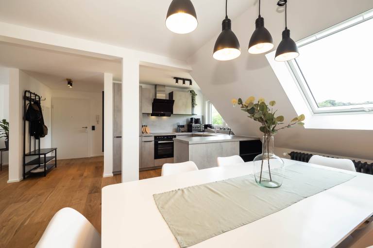 Design Maisonette Wohnung mit Loggia, Garage und Blick auf den Rhein — photo 3