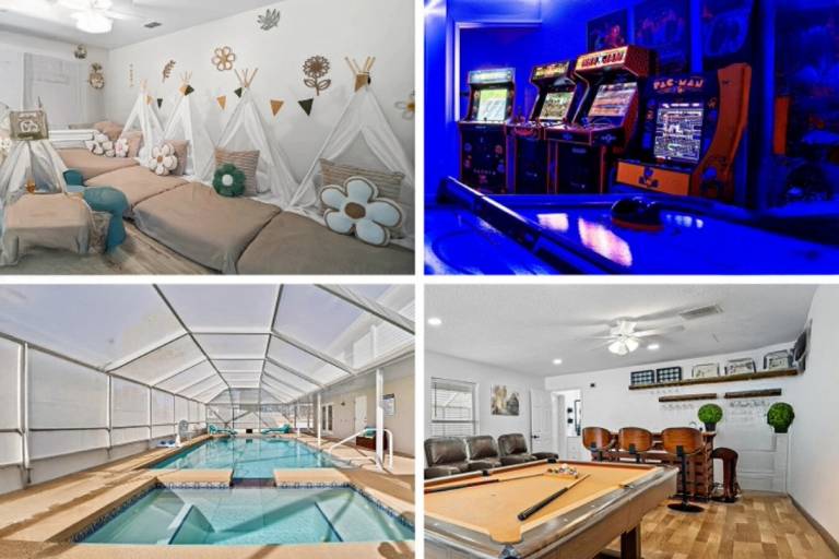 Luxury 10BR FREE pool heat, Hot Tub, & Game Room in Palm Coast, FL