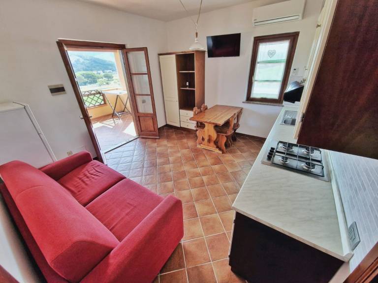 Zweizimmerwohnung mit Schlafzimmer mit Doppelbett und Schlafsofa — photo 2
