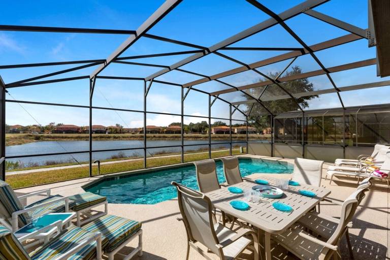 House with private pool & barbeque | Lake view in Kissimmee, FL
