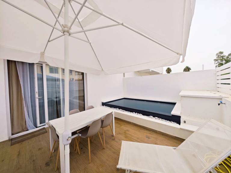 Ferienhaus in Porto Pino, Sant'Anna Arresi f&uuml;r max. 2 Personen, 