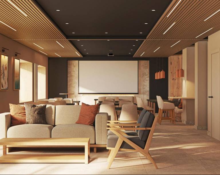 View panoramic, fitness, swimming pool, sauna, balcony, parking, tv, ski locker, 36-46m² — photo 4