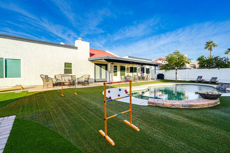 Pool Putting Green & Games Chandler Home