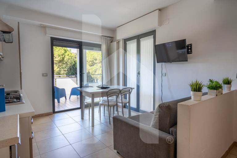 Holiday apartment with terrace & pool | Beach view in Pineto