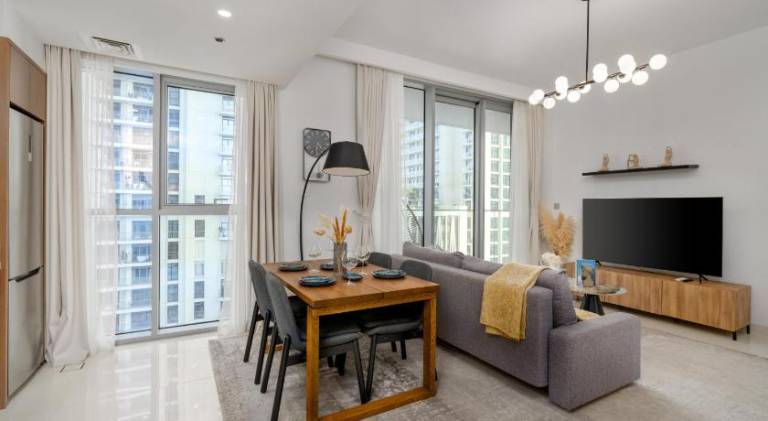 White Sage Sun and Sand 1BR at Beach Isle Emaar BeachFront in Abu Dhabi